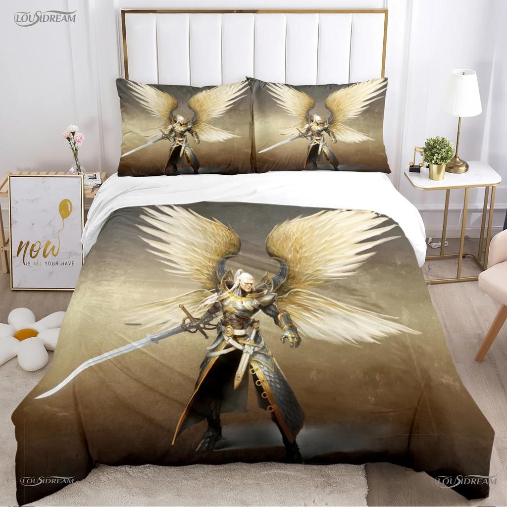 Angel Warrior Mythical Duvet Cover Comforter Bedding Sets Soft Quilt Cover And Pillowcases For Teens Single/Double/Queen/King