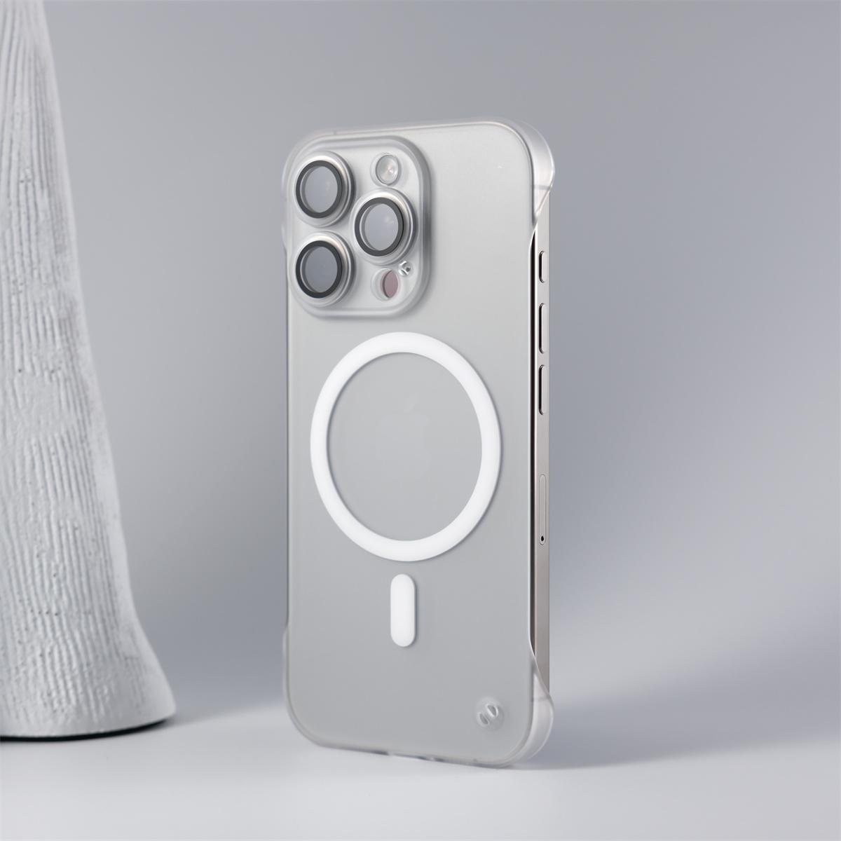 

Frameless Ultra Thin for Magsafe Case for iPhone 17 16 11 12 13 14 15 Pro Max 16 Plus Glass Camera Protector Matte PP Cover For iPhone 17