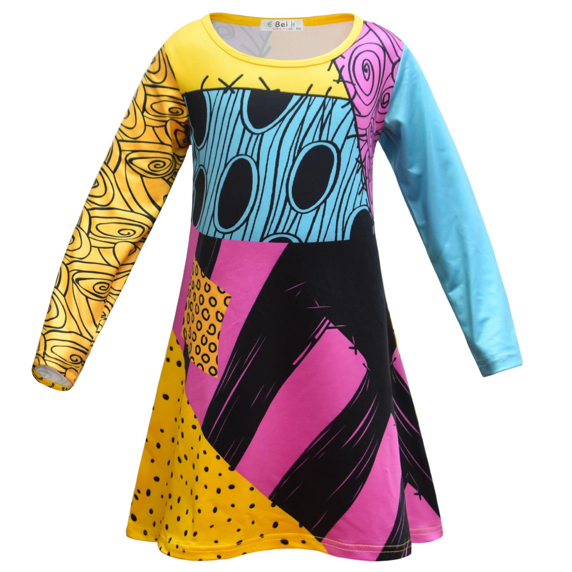 

Europe, America, Halloween Sally Costumes, Girls Dresses, Children S Loungewear Pajamas Dresses 110