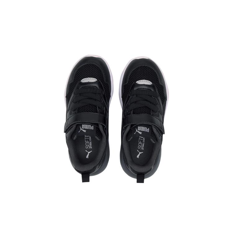 Puma X RAY Round Tip Kids Lifestyle Shoes White Black Children Aged 3 7 Years Old 374395-01