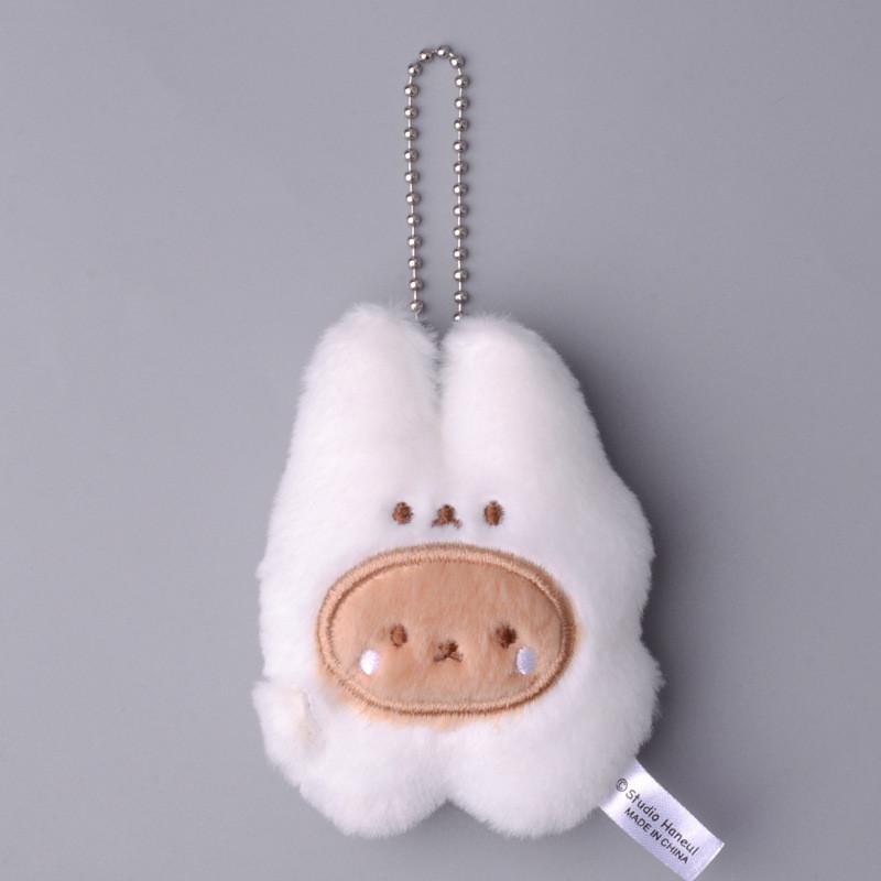Twisted Bear Rabbit Egg Plush Doll Small Pendant Cartoon Animal Keychain