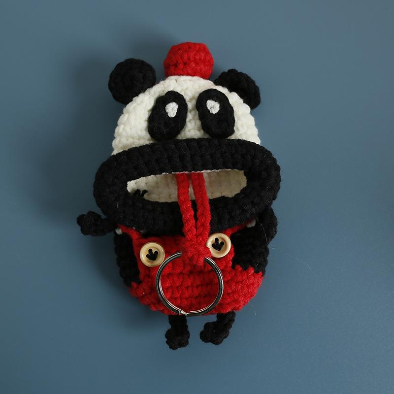 Lustige Häkel-Schlüsselanhänger Stricken Niedliche Wurstmund-Puppe Schlüsselhalter Nützliche Gestrickte Aufbewahrungstasche Schlüsselanhänger Für Autoschlüssel Großhandel