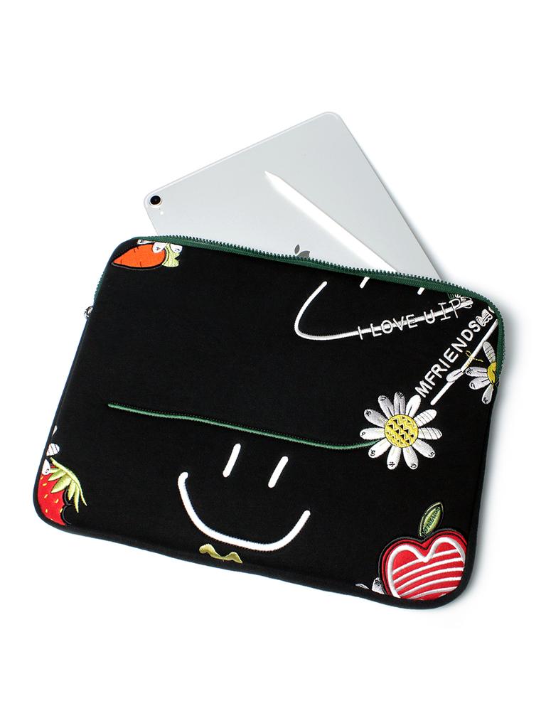 Mfriends Smile Flower Art Laptop & Ipad Pouch Mfriends