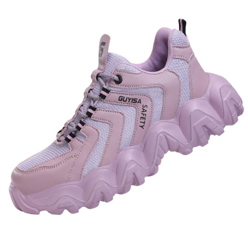 Labor Insurance Shoes Are The Same for Men and Women, Fashionable and Safe Steel Bag Head, Anti-smashing, Anti-piercing and Wear-resistant Shoes.