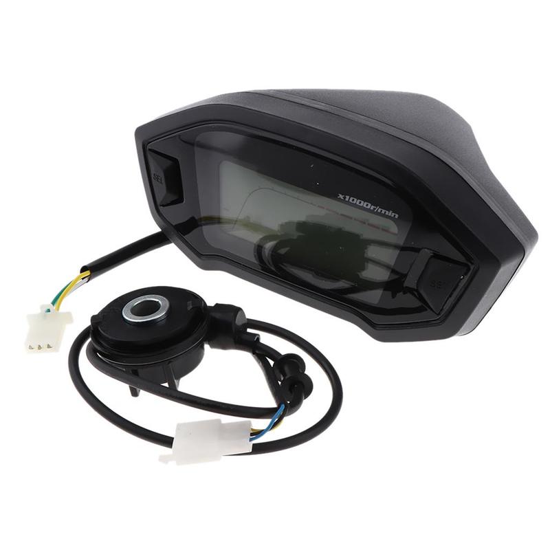 Universal Motorcycle LCD Speedometer Digital Odometer Trip Meter Dashboard Gauge for Motorcycle Accessories