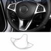 For Mercedes-Benz GLA 2018- Matte Silver Steering Wheel Control Cover Trim
