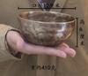 Nepal Handmade Brass Tibet Bowl Ritual 4 Key Music Therapy Copper Chime Copper Tibetan Singing Bowl(Including Sticks and Mats)