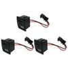 3Pcs Power Outlet with USB and Type C Port Curveds Surfaces for Multiple Device Charging Needs