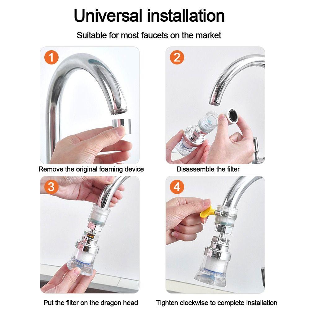 360° Rotate Bathroom Faucet Aerator Taps Filter Adapter Household Washbasin Accessories