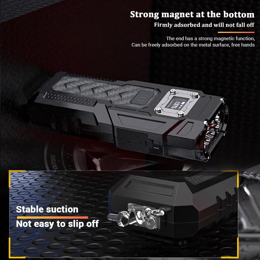 Multifunctional Powerful LED Flashlight Portable Ultra Bright Torch USB Rechargeable Outdoor Emergency Camping Power Bank