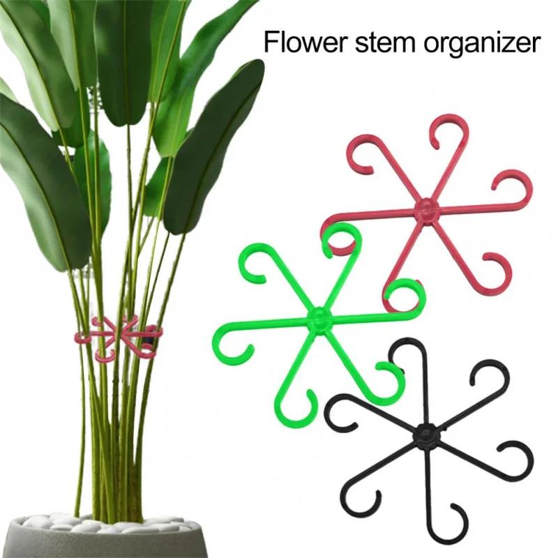 8PCS Reusable Plant Stem Folding Frame Garden Tools No Stake Trellis Plant Stem Support Support Branches Stem Organizer