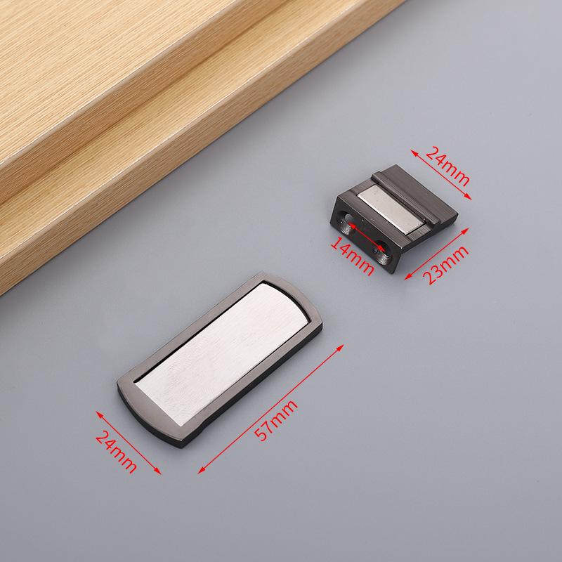 No-Drill Windproof Invisible Floor Suction Door Stopper with Strong Magnet for Bedrooms and Toilets