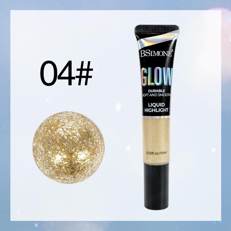 

Bsimone 15Ml Liquid Glitter Eyeshadow Gel Makeup Chameleon Sparkly Eyeshadow Face Body Nail Diy Party Multifunctional Makeup