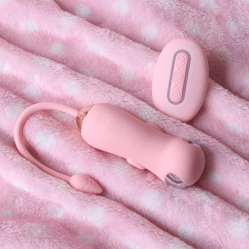 New 10 Frequency Vaginal Shock Vibrator G Spot Massage Clitoris Wireless Remote Control Vaginal Vibration Adult Female Sex Toy Kegel Ball