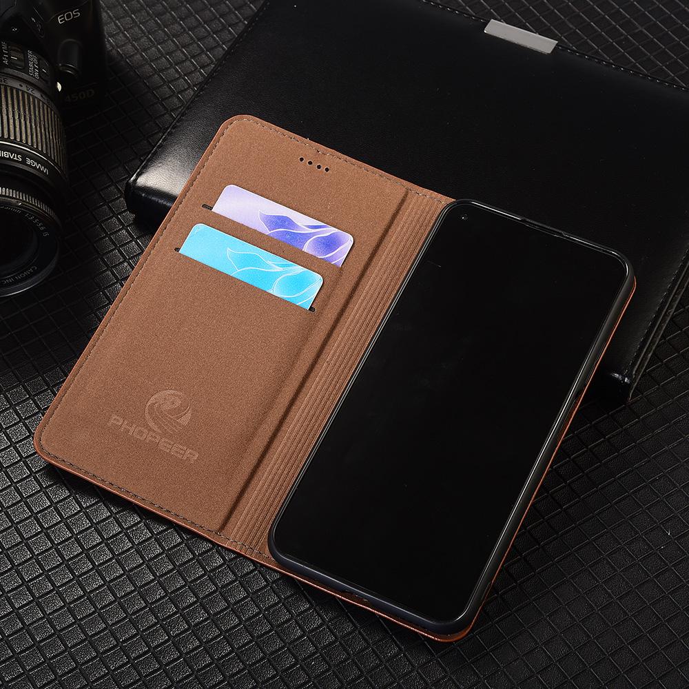 Vertical Line Genuine Leather Flip Case For Tecno Spark 9 10 10C 20 30 30C 40 40C Pro Plus 4G 5G Cover Card Cases Scratch Proof