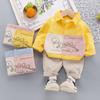 Korean-Style Autumn Dinosaur Shirt Set for Boys (Ages 0-4), Two-Piece Children's Outfit