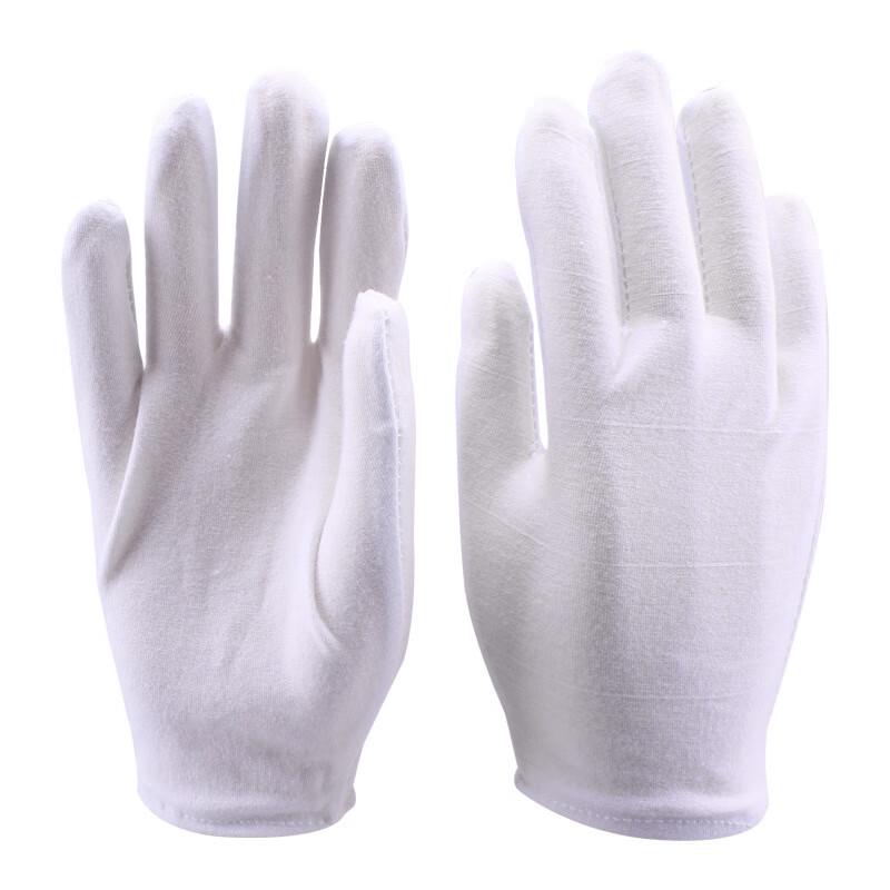 Langmei White Cotton Work Gloves