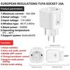 Tuya Wifi Smart Steckdose EU16A/20A Smart Plug mit Stromüberwachung Smart Life APP Fernbedienung Unterstützung Google Assistant Alex
