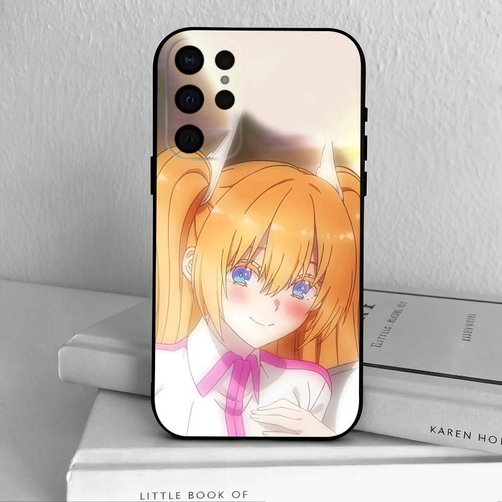 2.5 Dimensional seduction Amano Ririsa Phone Case For Samsung S25,24,23,22,30,21,10,9,Ultra,Plus,Lite,FE,4,5 G Soft Black Case