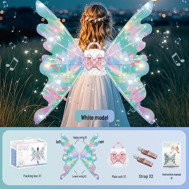 Elf Wings Automatic Light-Up Moving Butterfly Toy for Kids