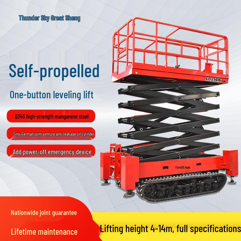 6m Tracked Mobile Scissor Lift: Self-Propelled High-Altitude Lifting Platform