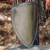 14th Century Heater Shield - Functional 18 Gauge Steel Medieval Historical Replica Blank Shield Knight Costume Prop Accessory