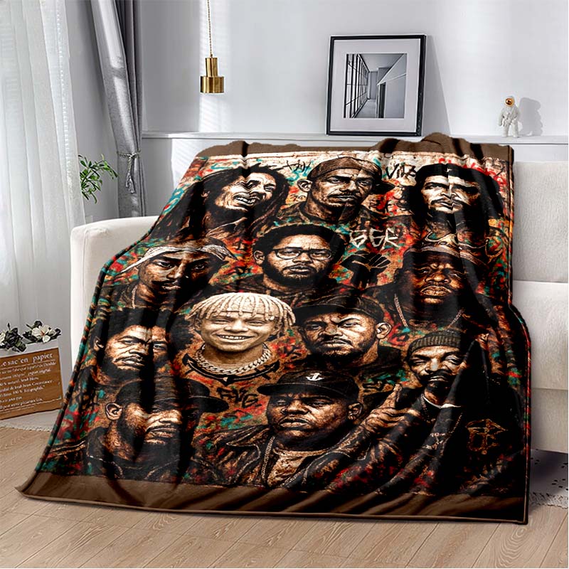 Bob Marley Album Blanket Reggae Music Jamaican Style Soft Flannel Blanket Home Sofa Bed Cover Warm Travel Christmas Gift Blanket