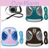 Pet Harness With Double Layer Mesh Reflective Breathable For Dogs And Cats