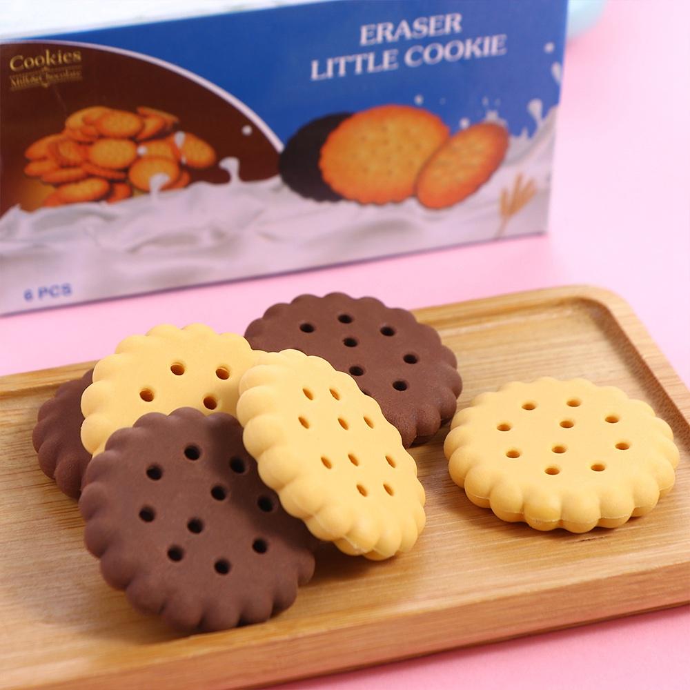 Less Rubber Debris Biscuit Pencil Eraser Good Flexibility Easy To Rub Cookie Pencil Eraser Handwriting Writing Drawing
