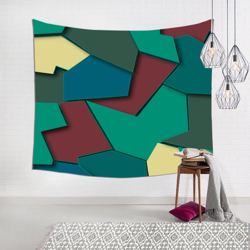 Dekoratives Gemälde, Geometrisches Abstraktes Wandbehang, Wohnzimmer, Schlafzimmer, Wandtuch, Raumhintergrundtuch, Wandteppich, Hängendes Tuch