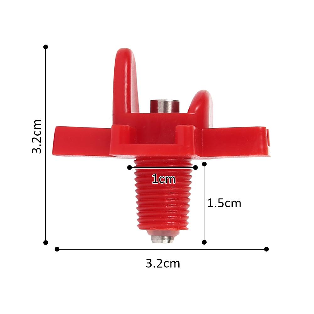 12Pcs Chicken Waterer Nipple Drinkers Quail Pigeon Bird Waterer Nipples Automatic Waters Spring Type Poultry Farming Equipment