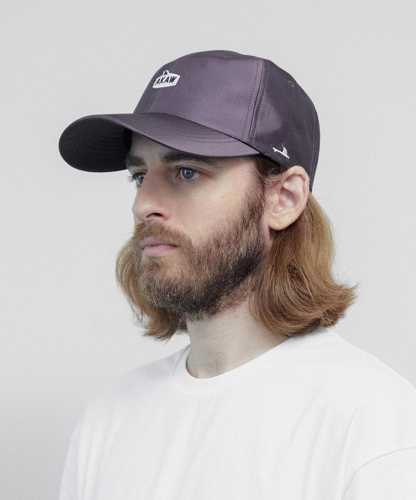 Akau Oversized Metallic Ball Cap (Dark Purple)
