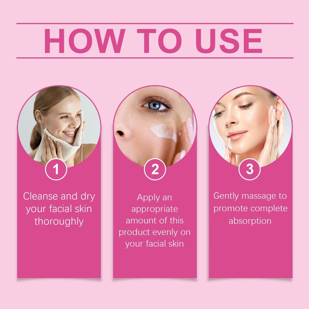 Kojic Acid Facial Cream Lighten Skin Tone Moisturizing Hydrating Smoothing Firm Face Reduce Dryness Discomfort Niacinamide Cream