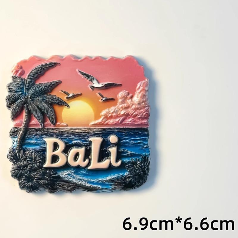 

The Republic of Indonesia Fridge Magnets Bali Travel Souvenirs Borobudur Bromo Ijen Refrigerator Stickers Birthday Gifts