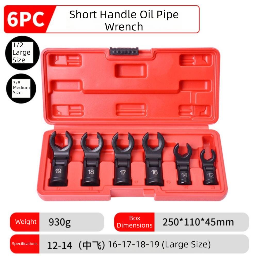 

Universal Head Open-end Wrench High-Quality Oil Pipe Wrench Hydraulic Systems Short style
