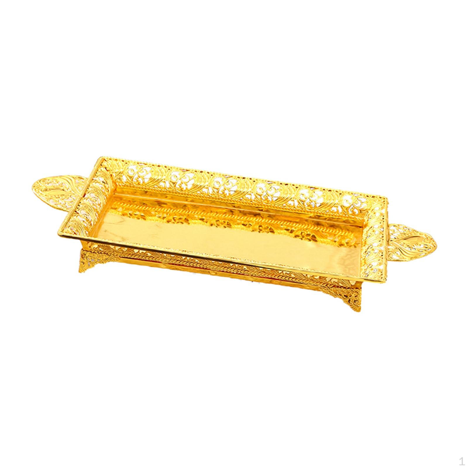 

Сервировочный поднос, тарелка с ручкой, ювелирная тарелка с фруктами, прямоугольная тарелка для декора туалета 39*27cm