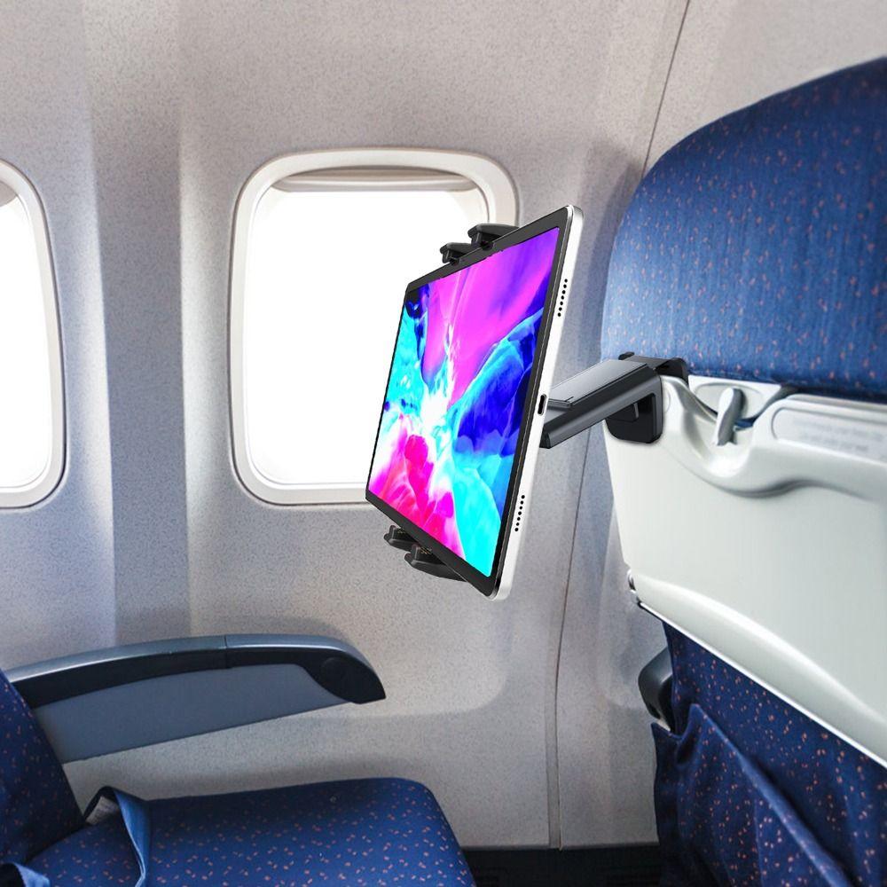 Foldable Airplane Phone Holder Handfree Tablet Mount Portable Tablet Bracket  Desk Edge
