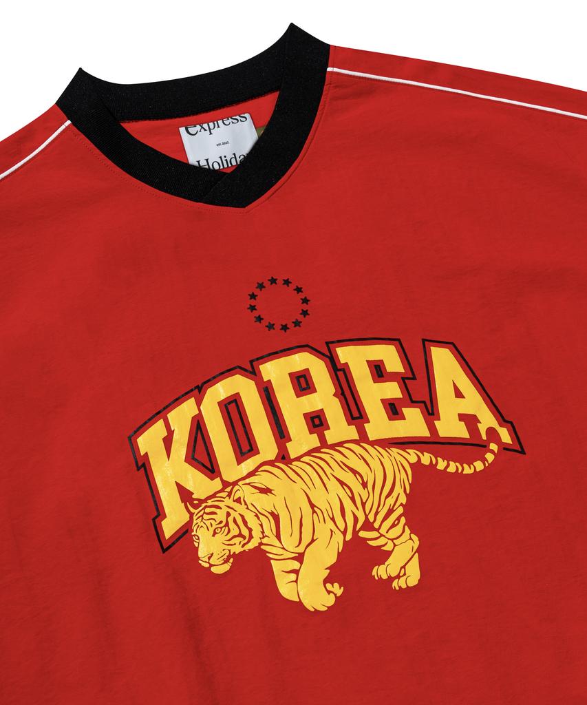EXPRESSHOLIDAY Authentic Nylon Half T-Shirt_South Korea (Red)