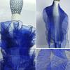 Metallisch Plissiertes Rüschenkantenband Mesh-Stoff Laser-Organza Transparenter Stoff für DIY Nähen Bühnenkleidbesatz Handwerk