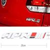 Chrome Black 3D ABS Letters Logo APR Stage III 3+ Rear Trunk Boot Badge Emblem Sticker for VW GOLF R8 RS A3 A4 Q5