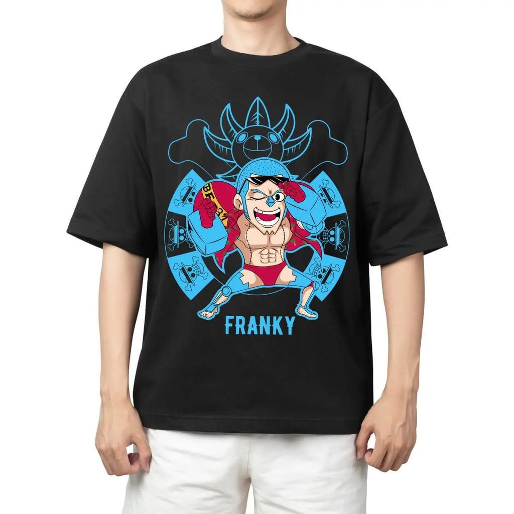 One Piece Portgas D. Ace Anime Comfortable Fashion Vintage Double-Sided Band Graphic Print Women And Men T-shirts