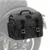 Side Motorcycle Rider's Bag Canvas with Inner Bag CV1 Black