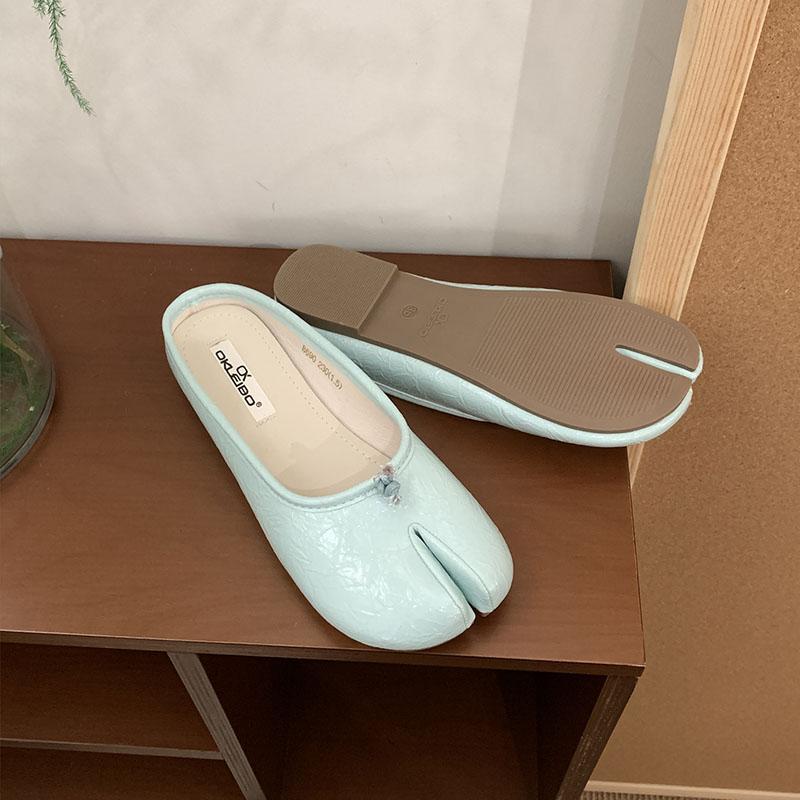 Fashion Female Shallow Footwear Ladies Flats Slides Slip On Shoes Casual Soft Fashion Strange Toe Women Flats Mules Shoes Pink