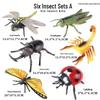 Interactive Insect Toy Set: Butterfly, Bee, Ladybug, Dragonfly, Centipede, Ant, Scorpion, Mantis, Spider