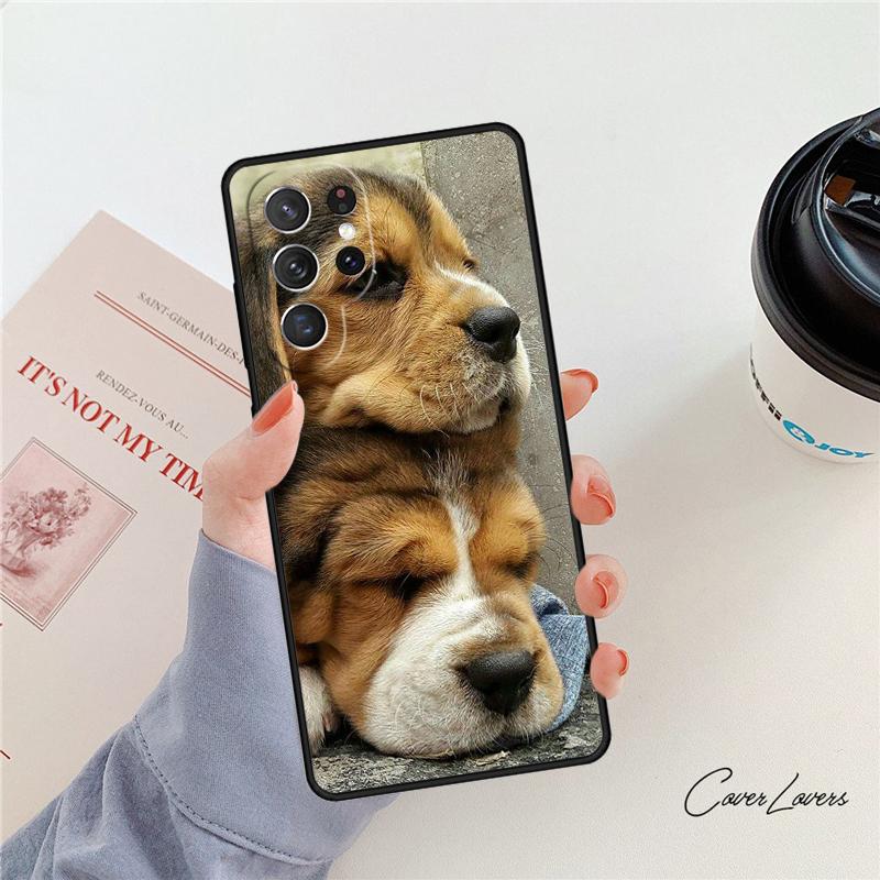 Love My Beagle Puppies Dogs Phone Case For Samsung Galaxy S24 S25 S23 S22 Ultra Note 10 20 Plus S20 S21 FE Cover