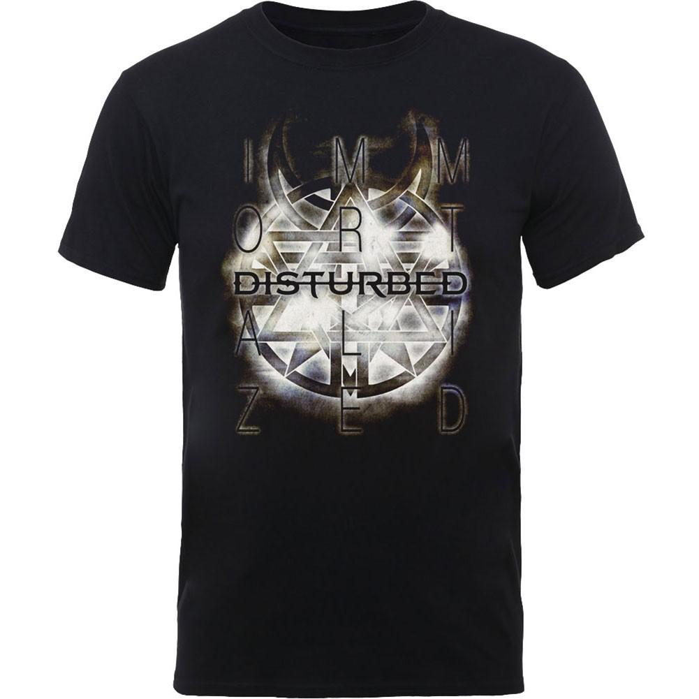 Men s Disturbed Symbol Slim Fit T-shirt X-Large Black 3XL