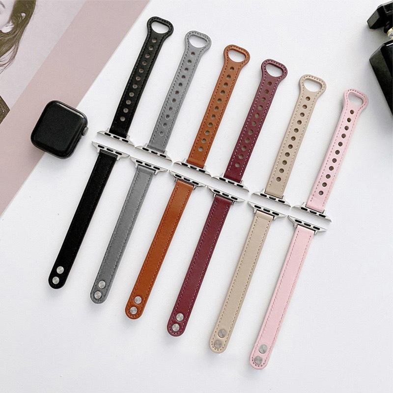 

Мягкий ремешок для Apple Watch с двойной застежкой, женский, цвета бургунди Warm Brown