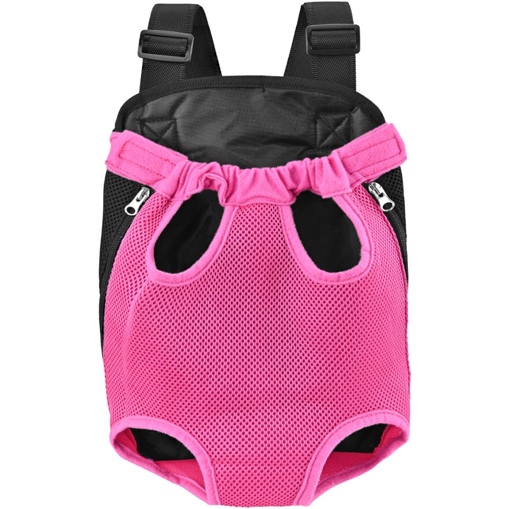 Pet Carrier Bag Double Shoulder Breathable Portable Travel Pet Dog Carrying Backpack Mesh Carrier Front Bag For Small Dog Cats