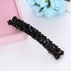 Elegant Crystal Rectangle Hair Clip Golden Metal Barrette Hairpin Hair Accessories