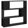 Arbeitszimmer-Bücherregal, dreistöckiges kreatives Aufbewahrungsregal, dekorativer Schrank für das Wohnzimmer, 100 x 24 x 94 cm